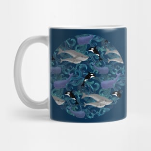 Beautiful Ocean Giants - teal Mug